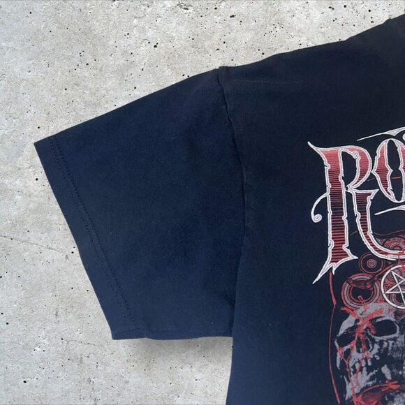 Rob Zombie Venomous Rat T-Shirt Black Red Graphic Short Sleeve Band Tee - Picture 4 of 9